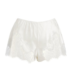 Silk Lace-Trim Baccarat Shorts