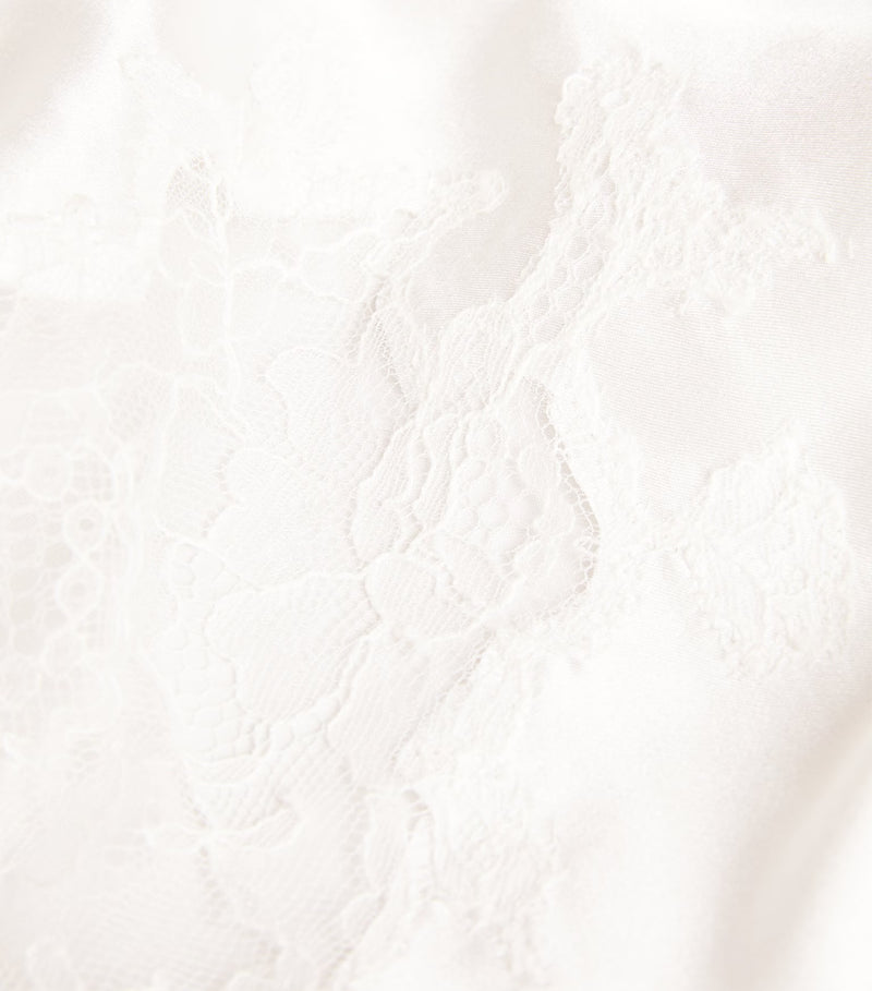 Silk Lace-Trim Baccarat Shorts